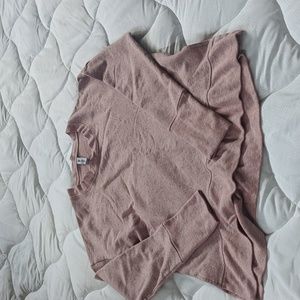 Athleta coastal luxe sweatshirt, speckled pink, medium, only wore a few times!